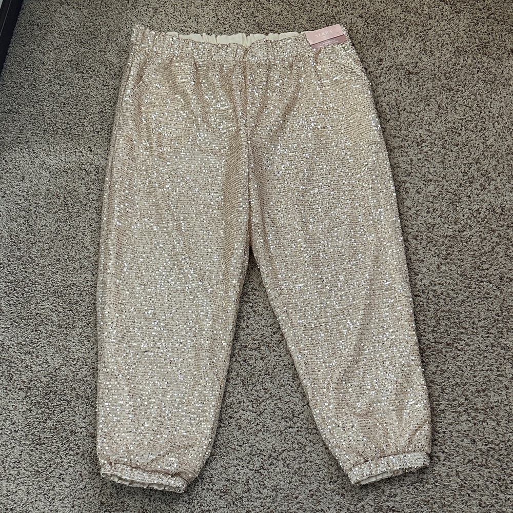 Sparkling Sequin Jogger Pants